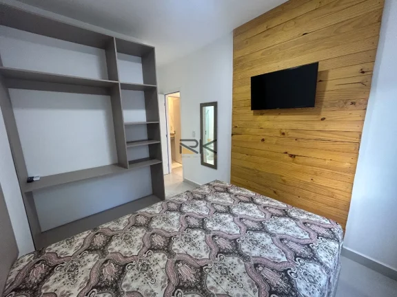 Imagem APARTAMENTO PRAIA GRANDE com 2 dormitórios sendo 1 suíte,1 vaga de garagem, varanda gourmet com churrasqueira