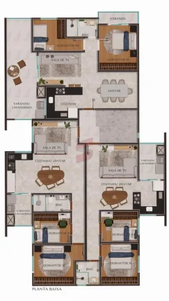 Imagem APARTAMENTO com 3 dormitórios à venda por R$ 440.000,00 no bairro Parque da Fonte - SÃO JOSÉ DOS PINHAIS / PR