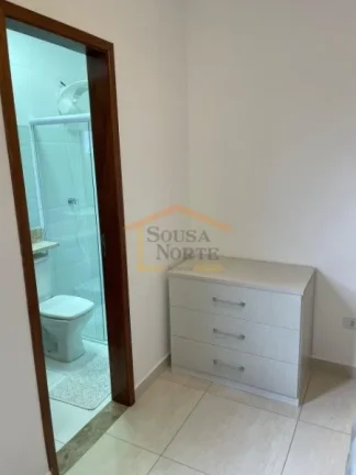 Imagem Sobrado em condomínio fechado, 2 dormitórios, sendo 2 suítes, com armários, camas e colchões, e...