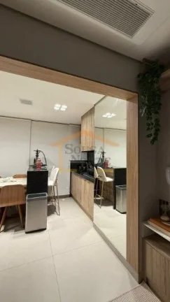 Imagem Apartamento com 87 m² de área útil, composto por 2 dormitórios, sendo 2 suítes, sala com ar-con...