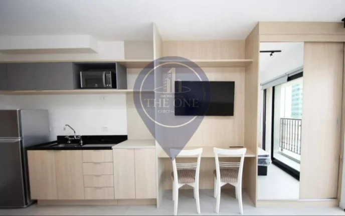 Imagem Studio de Luxo para Locação em Pinheiros, São Paulo-SP: 1 Quarto, 1 Banheiro, 25m² de Área