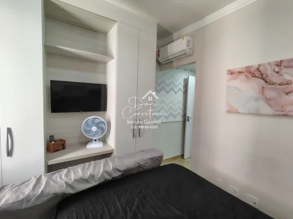 Imagem Aluguel de Apartamento de 2 Quartos com Suíte, lazer, varanda gourmet e 2 Vagas de Garagem em Pitangueiras, Guarujá-SP