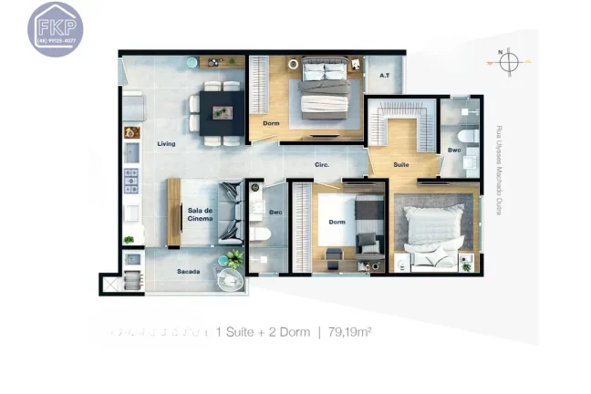 Imagem Apartamento 3 dormitórios!