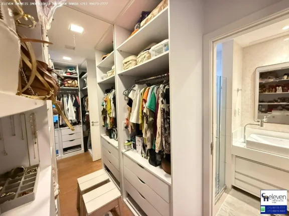 Imagem APARTAMENTO ALTO PADRÃO COM VISTA MAR EM PATAMARES  155M², 3 VAGAS, FINAMENTE DECORADO