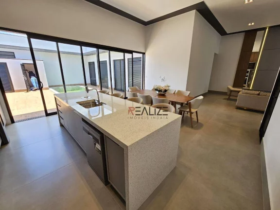 Imagem Casa moderna com mobília e 3 suítes à venda, 200 m² por R$ 2.290.000 - Condomínio Com Localização Privilegiada - Indaiatuba/SP