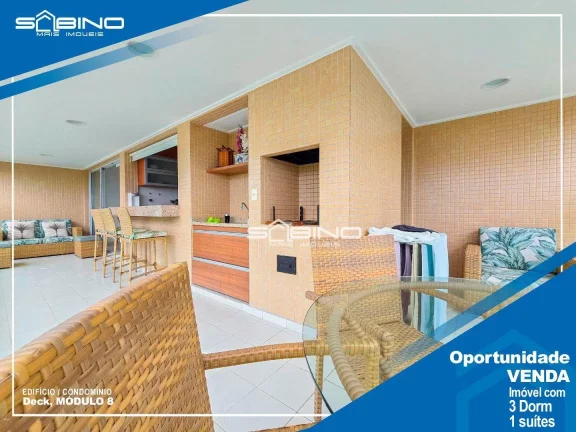 Imagem Apartamento à Venda no Edifício Deck, com 3 dormitórios 2 suítes 93m² - Riviera de São Lourenço SP