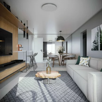 Imagem Apartamento com 3 dormitórios sendo 1 suíte e 2 vagas de garagem em Itapoá/SC