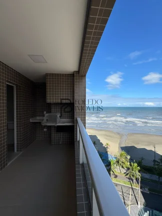 Imagem Apartamento Vista mar de 1 Dormitório com suíte no bairro Jardim Rela - Praia Grande