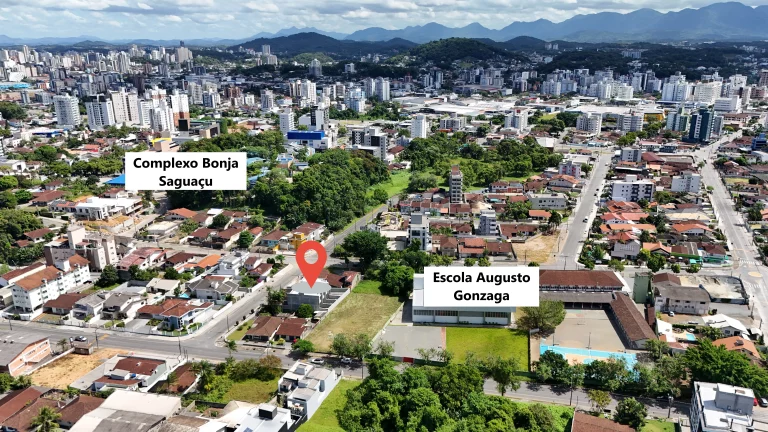 Imagem Sobrado Geminado em fase final no Saguaçu próximo do colégio Bom Jesus!