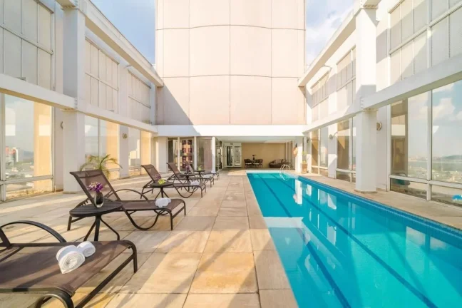 Imagem Flat disponível para locação no Mercure Guarulhos, com 32m², 1 dormitório e 1 vaga