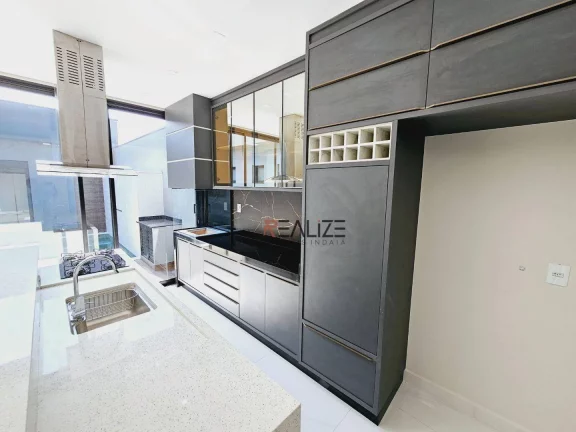 Imagem Casa moderna com piscina e 3 suítes à venda, 151 m² por R$ 1.290.000 - Condomínio Fechado - Indaiatuba/SP