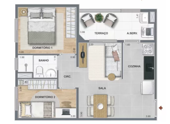 Imagem Apartamento em Santo Amaro - São Paulo SP