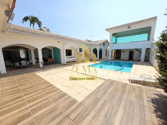Imagem casa térrea, 1400 m2 terreno, construção 500 m2, 04 St, Piscina, Quadra