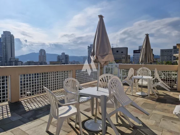 Imagem Flat de luxo com serviços de hotelaria completa no Gonzaga em Santos/sp.