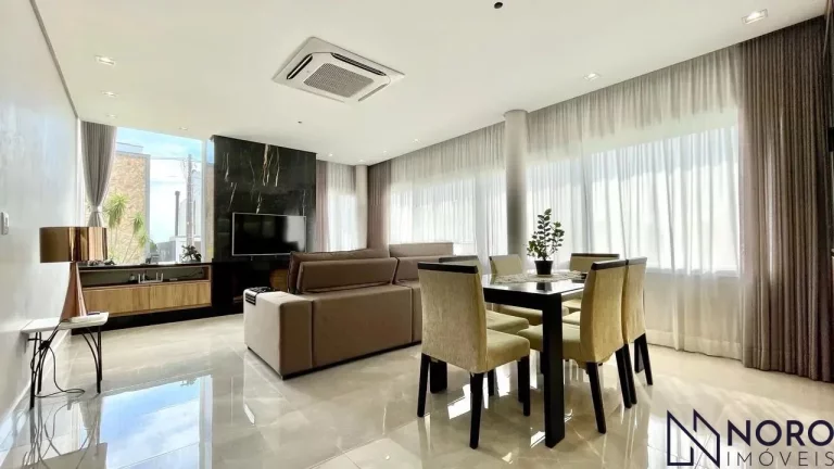 Imagem Casa de Alto Padrão no Condomínio Real Park – 3 Suítes, Vista Panorâmica e Espaç