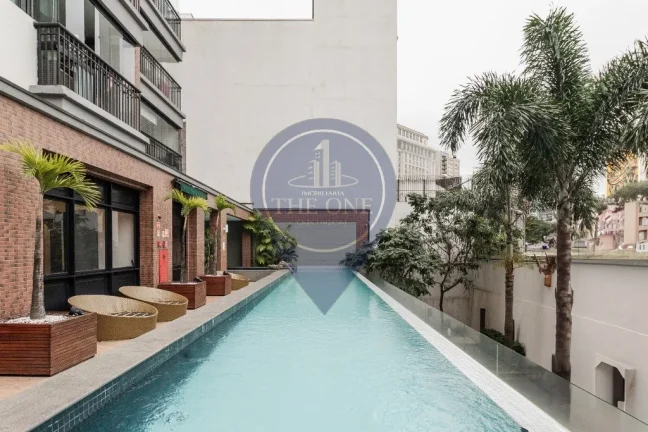 Imagem Apartamento de Luxo para Locação na Bela Vista, São Paulo - 1 Quarto, 2 Salas, 1 Banheiro, 1 Vaga de Garagem, 42m²
