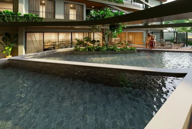 Imagem Flat com 1 dormitório à venda, 38 m² por R$ 559.629,54 - Poço - Cabedelo/PB
