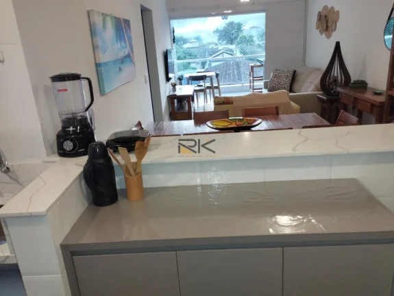 Imagem APARTAMENTO PRAIA DA ENSEADA com 2 dormitórios sendo 1 suíte,1 vaga de garagem,varanda gourmet com churrasqueira