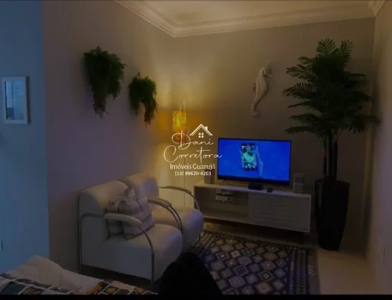 Imagem Apartamento de 3 Quartos na Enseada, Guarujá-SP 2 Salas, 2 Banheiros, 1 Vaga de Garagem 80 m² de Área