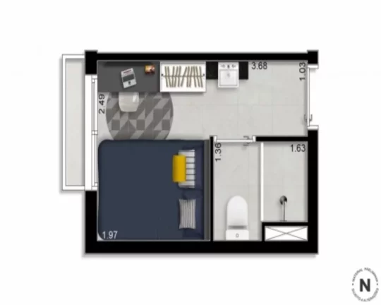 Imagem Apartamentos Studios pronto na região do Paraíso