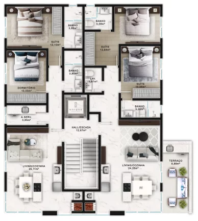 Imagem Noma Home - Apartamento à venda no bairro Centro - Bombinhas/SC