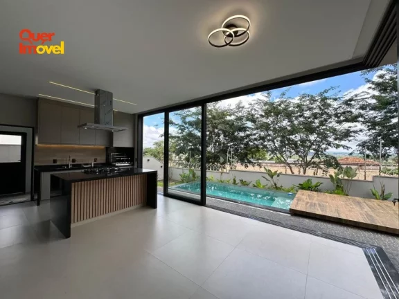 Imagem Imóvel de luxo em condomínio na Vila do Golf em Ribeirão Preto-SP! 4 quartos, 4 suítes, 4 vagas de garagem e 261m². Aproveite! Quer Imóvel Negócios Imobiliários.