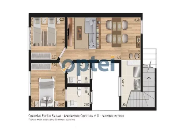 Imagem COBERTURA sem condomínio COM 2 DORMITÓRIOS À VENDA, 92,5 M² - VILA SCARPELLI - SANTO ANDRÉ/SP