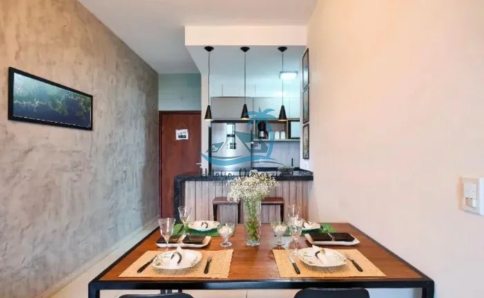 Imagem Apartamento mobiliado com 2 dormitórios a venda em Ubatuba, entre os bairros de Itaguá e Estufa 1.