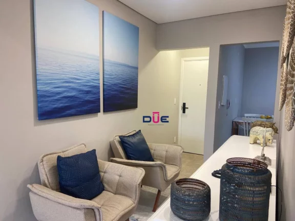 Imagem Apartamento com 2 dormitórios, 1 suíte e dependência completa, com vista mar, na Aparecida