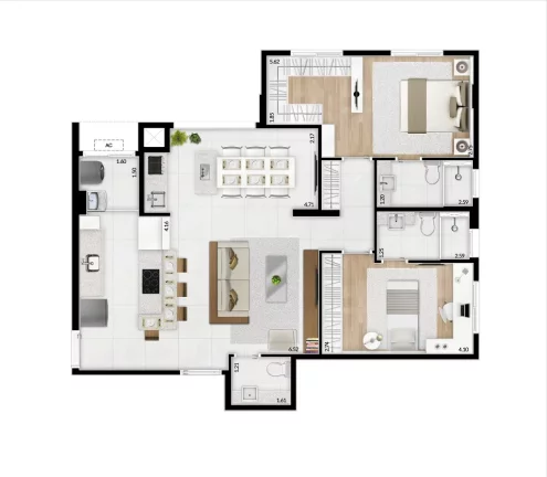 Imagem Comprar apartamento com 3 quartos em Santa Paula São Caetano do Sul SP, apartamento com 3 quartos a venda em Santa Paula São Caetano do Sul SP