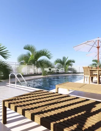 Imagem Apartamento à Venda, com 2 dormitórios 55m², 1 vaga - na praia da Vista Linda - Bertioga SP