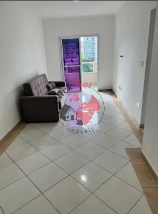 Imagem Apartamento á 50m2 do Mar ,Mobiliado , 1 dorm, 1 suíte,varanda c churrasq, 1 vagas, 60 m2,bairro Guilhermina, Praia grande