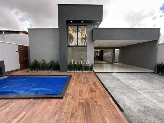 Imagem Casa Alto Padrão, 4 Suítes, piscina com cascata, 420 m², em Jardim Vila Boa, Goiânia/GO