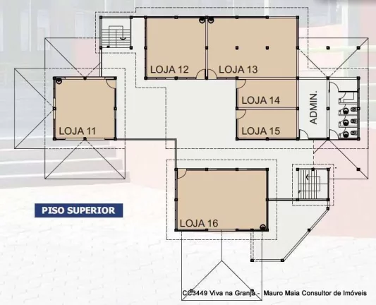 Imagem Galeria Mercato G. Viana - Centro com c/ 16 lojas (31 módulos) + 21 vagas