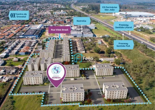 Imagem Apartamento 2 dormitórios - Gravataí - Morada Serena