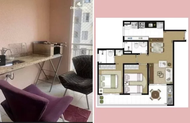 Imagem LINDO APARTAMENTO NO CONDOMÍNIO PALAZZO VENEZA, COM 2 DORMITÓRIOS SENDO 1 SUÍTE - EXCELENTE LOCALIZAÇÃO EM JUNDIAÍ/SP - VISTA PARA A SERRA DO JAPI