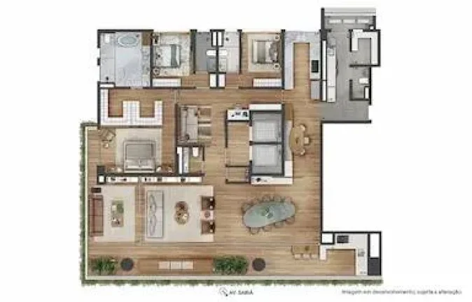 Imagem Apartamento Moema em Construção - 317M², 3 Dorms, 3 Suítes, 4 Vagas.