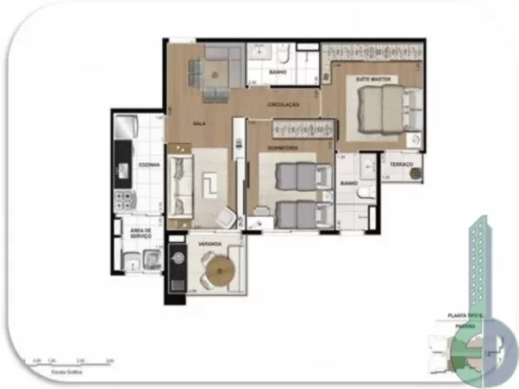 Imagem Condomínio Home Espaço Cerâmica São Caetano, Apartamento com 2 quartos a venda em São Caetano do Sul