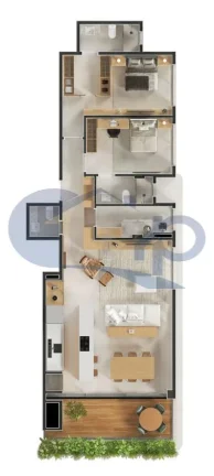 Imagem Apartamento á venda com 2 suítes na Praia Grande em Torres/RS