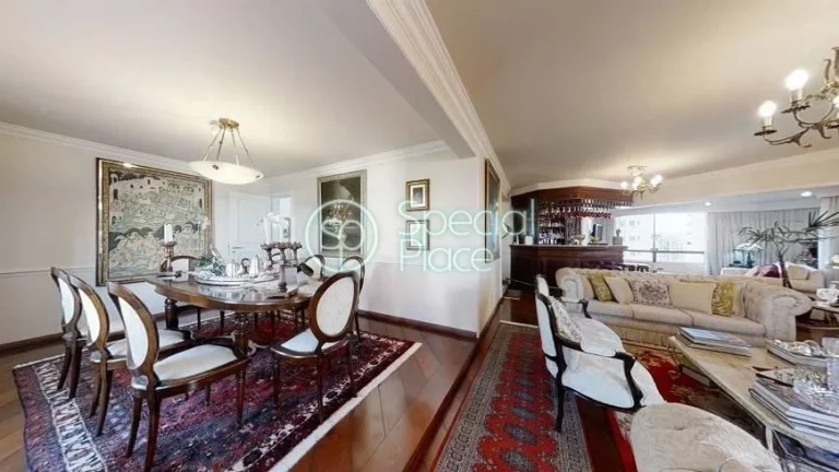 Imagem Ótimo apartamento à venda no Campo Belo - Área: 273m² - Living amplo para vários ambientes, com...