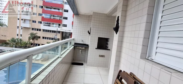 Imagem Apartamento à Venda em Praia Grande-SP: 1 quarto, 1 sala, 1 vaga, 48m² no Bairro Ocian!