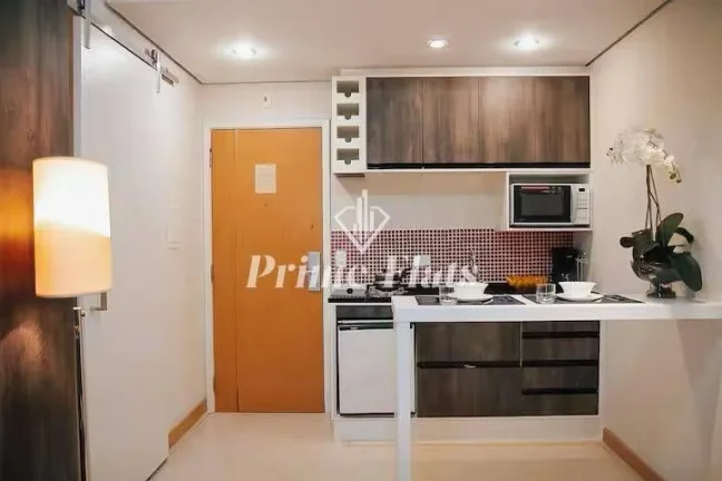 Imagem Flat disponível para venda no Hotel Bienal Suítes, com 28m², 1 dormitório e 1 vaga