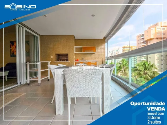 Apartamento à venda no Clube Compartilhado, com 3 dormitórios 2 suítes 131m² Riviera de São Lourenço