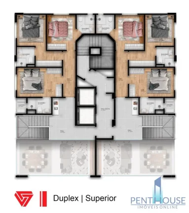 Imagem Apartamento Duplex para Venda em Balneário Camboriú, PIONEIROS, 4 dormitórios, 4 suítes, 4 banheiros, 3 vagas