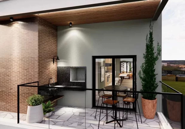 Imagem Apartamento na planta com 2 dormitórios sendo 1 suíte e 1 vaga de garagem em Gravatá, Navegantes/SC