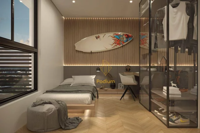 Imagem Flat em Condomínio Club a 370m da praia em Ponta de Campina - FL0396
