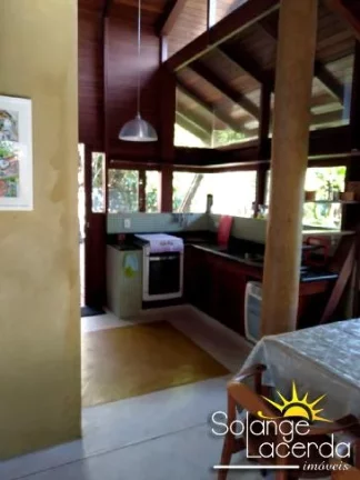 Imagem Bela e Ampla Casa - Praia do Prumirim - Rica em Madeira e Vidro - 3 Níveis - Alto Padrão.