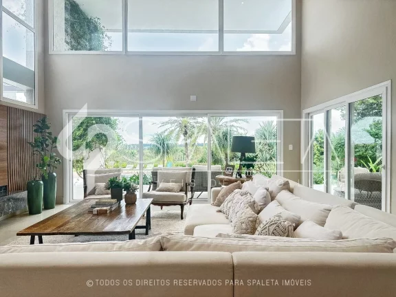 Imagem Casa de campo moderna, acabamento de alto nível, 5 suítes e vista para o lago à venda no Residencial Fazenda Alvorada em Porto Feliz