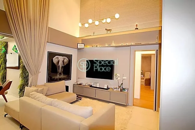 Imagem Excelente apartamento garden no Panamby - Área: 238m² - Living com pé direito duplo, varanda com ...