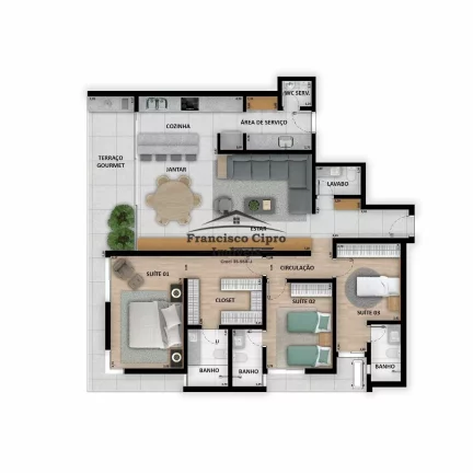 Imagem Apartamento à venda no bairro Vila Paraíba - Guaratinguetá/SP